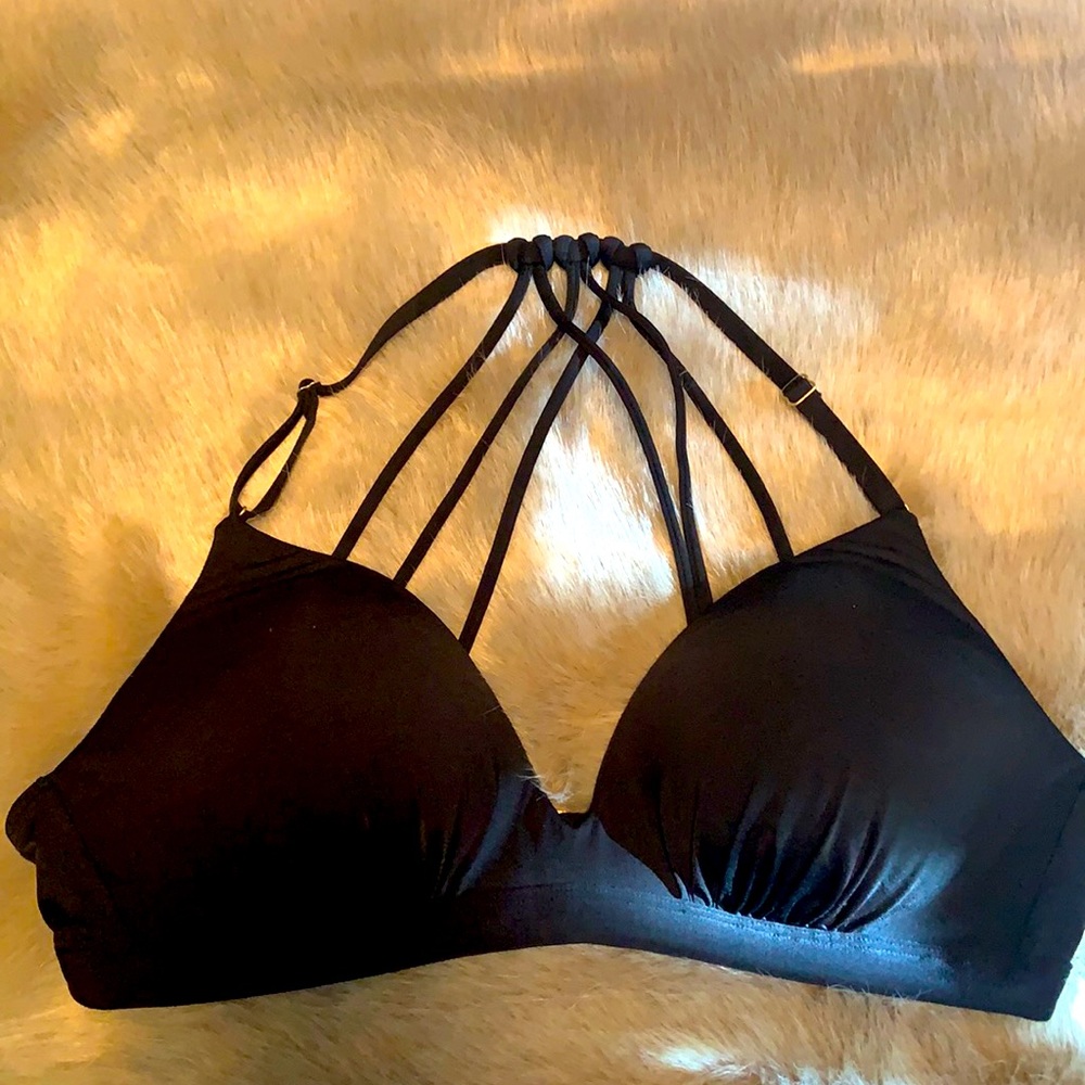 Black Athleta Bikini Top M